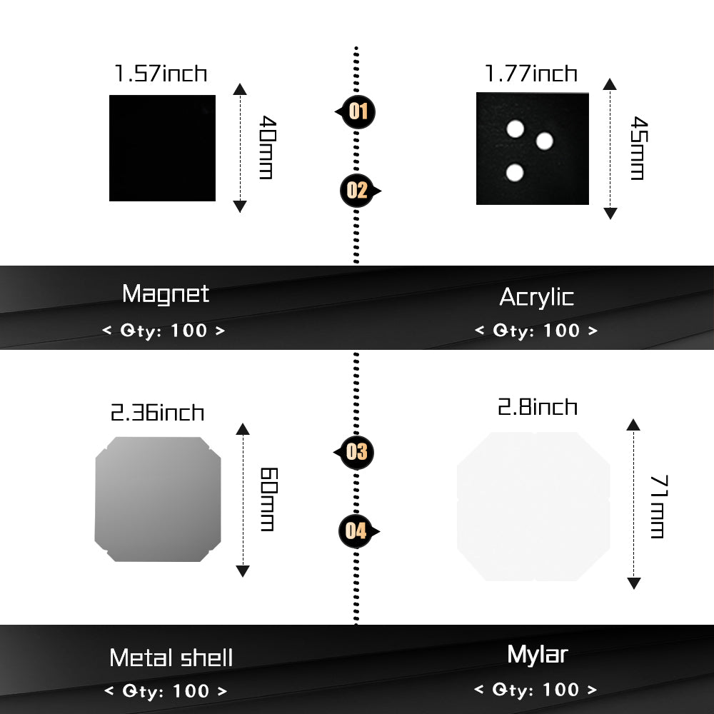 50*50mm Fridge Magnet Maker Kit