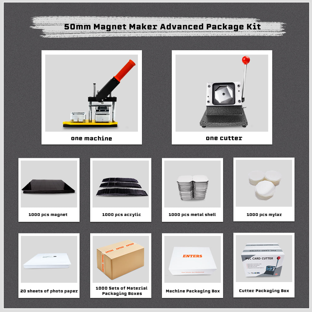 50*50mm Fridge Magnet Maker Kit