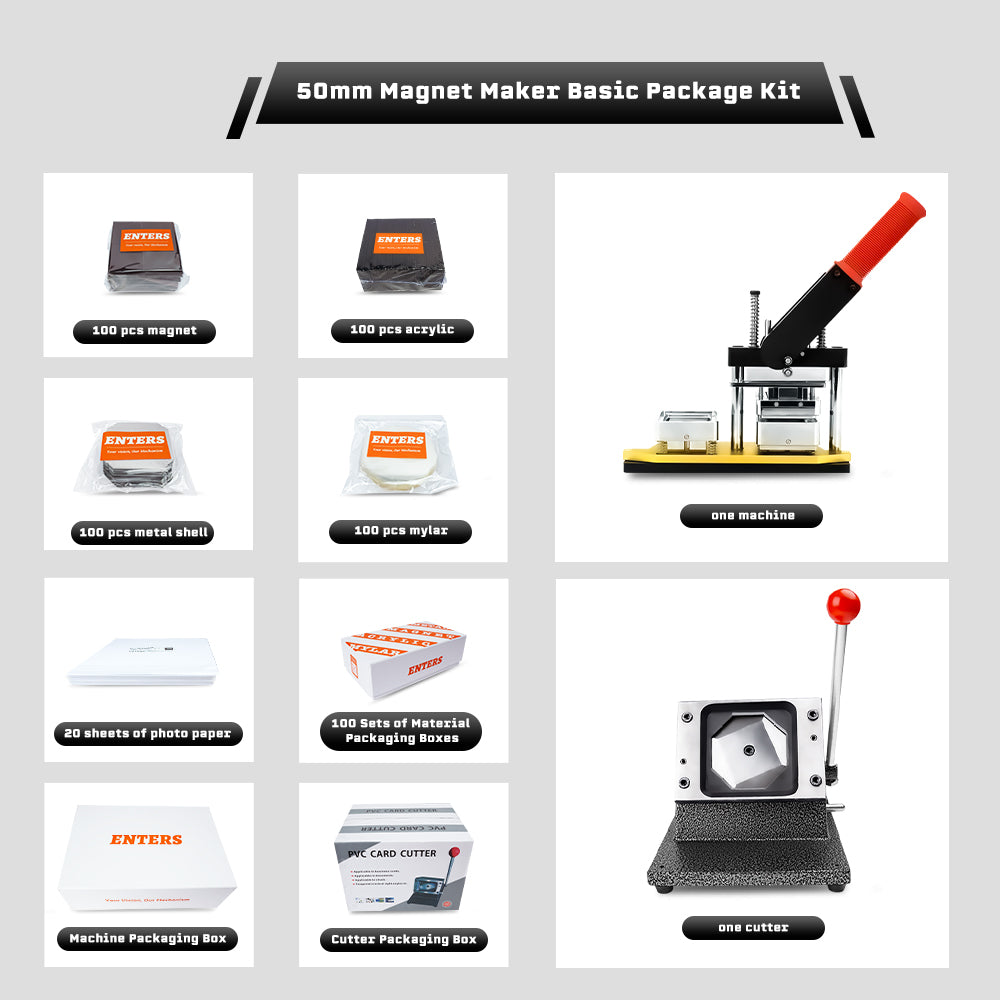 50*50mm Fridge Magnet Maker Kit